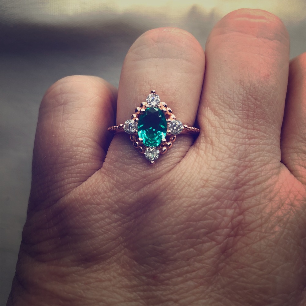 Rose gold ring